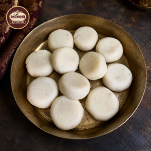 Traditional Malai Peda Ahmedabad made with rich milk and premium khoya, handcrafted for an authentic Gujarati sweet experience