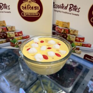 Mango Delight Cream Salad with fresh mango and cream in Ahmedabad