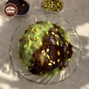 Pista Chocolate Matho Ahmedabad with pistachio and chocolate
