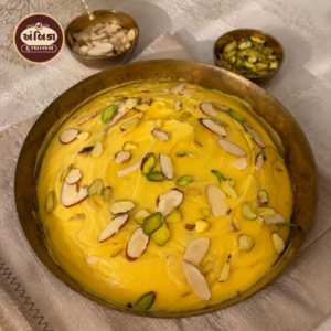 Rajbhog Matho Ahmedabad with saffron and dry fruits