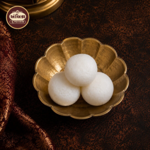 Soft Rasgulla Ahmedabad made from fresh chenna, soaked in light sugar syrup, soft, juicy, and freshly prepared daily